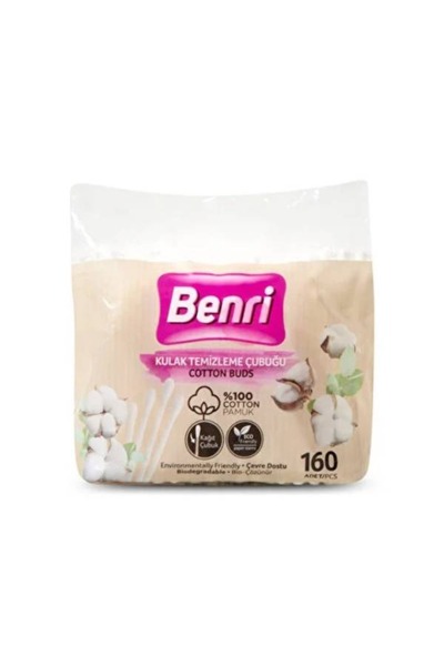 Benri Bagged Ear Sticks 160 Pieces