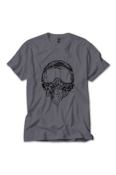 Z zepplin Defender Helmet Gray T-Shirt