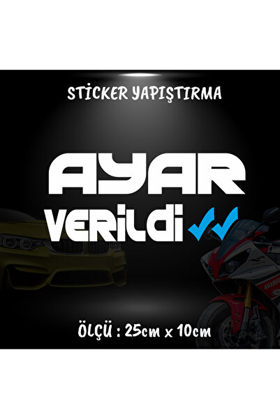 Fresh ayar sticker - oto sticker set - arka cam araba kontosiklet kamyon mini...