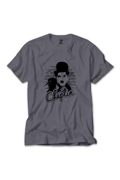 Z zepplin Charlie Chaplin Wall Gray T-Shirt