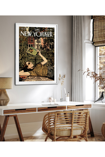 HOMEPACK Tekli Çerçeveli New Yorker Seri Tablo Modern Art Poster Tablo TK/285