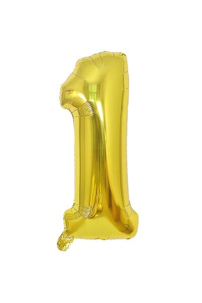 TATLI GÜNLER Altın Folyo Balon 16" Inç 40 Cm 1 Rakamı