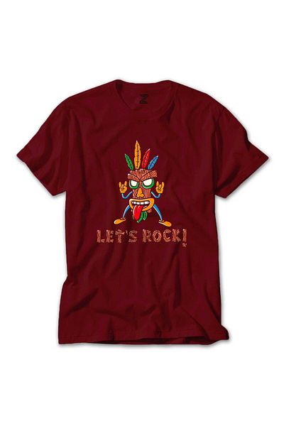 Z zepplin Lets Rock Red T-Shirt