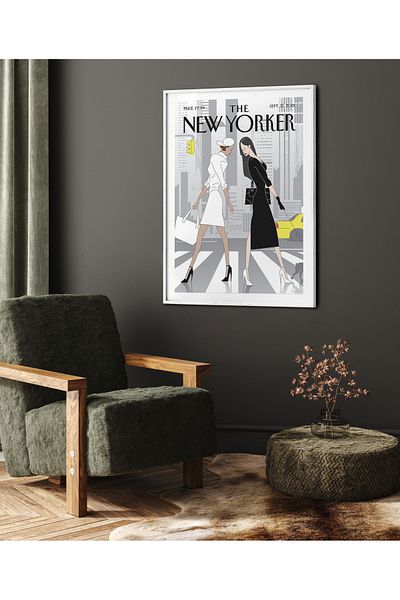 HOMEPACK Pictură în serie New Yorker cu un singur cadru Pictură poster de artă modernă TK/282