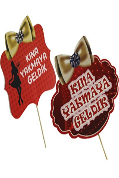 Kazanabil KINA YAKMAYA GELDİK YAZILI ÇUBUKLU KONUŞMA BALONU