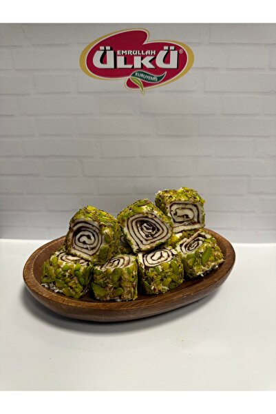 ÜLKÜ KURUYEMİŞ Specıal Antep Fıstıklı Çikolatalı Sarma Rulo Lokum 500gr