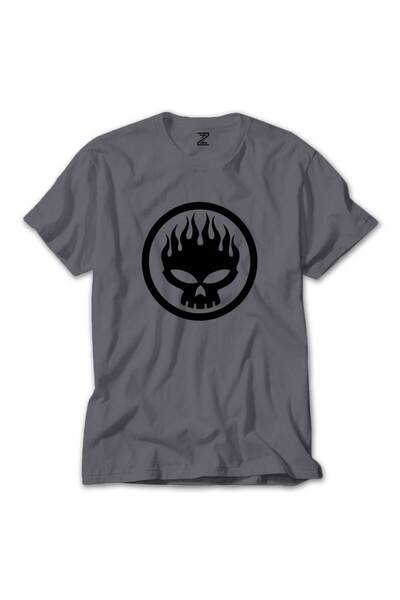 Z zepplin The Offspring Logo Gray T-Shirt