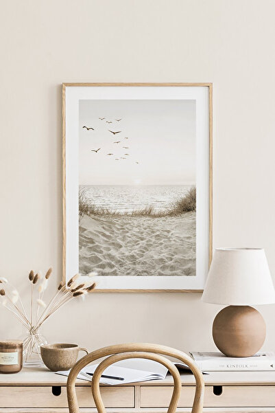 Artavessa Tek Parça Ahşap Çerçeveli Poster Tablo