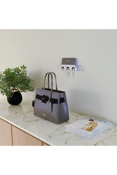 AJU Suport pentru chei organizator modern - montat pe perete, suport metalic pentru geanta, organizator pentru corespondență