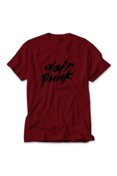 Z zepplin Κόκκινο μπλουζάκι Daft Punk Logo Classic-2