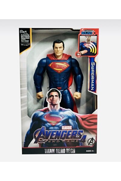 Cango Superman Aksiyon Figür Oyuncak Sesli ışıklı 30Cm