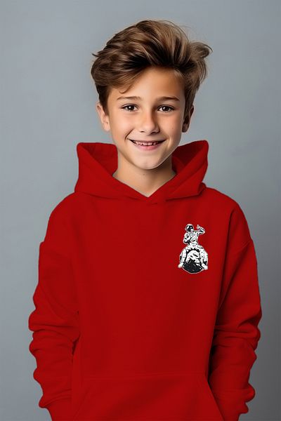 ADA BEBEK ÇOCUK Голям суичър с щампа за момче