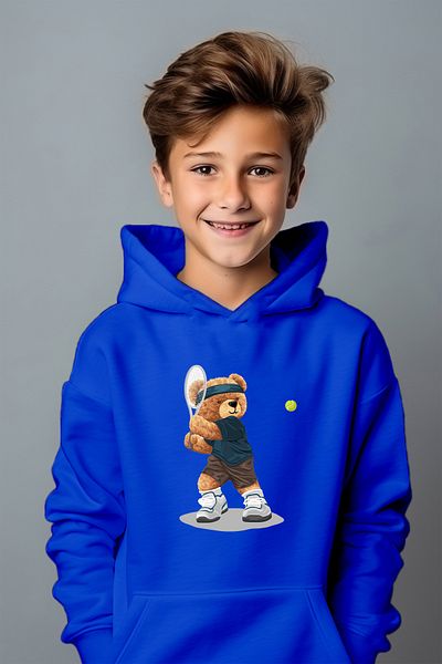 ADA BEBEK ÇOCUK Hanorac supradimensionat Boho pentru jucător de tenis pentru băiat