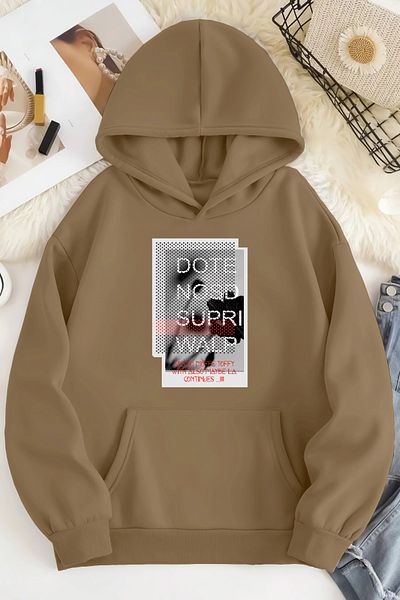 ciwi&life Unisex 2ip Raster DOTE NOSD Μπεζ φούτερ oversize