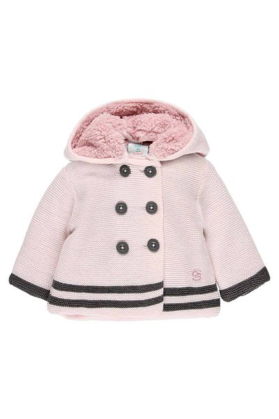 Boboli Baby Girl Hooded Cardigan Pink