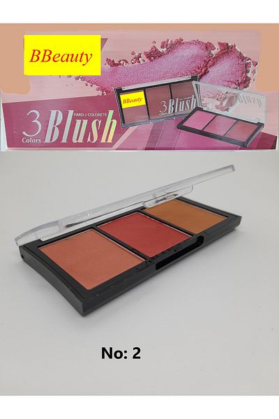 BBeauty 3 Colors Blush Mini Blush Palette