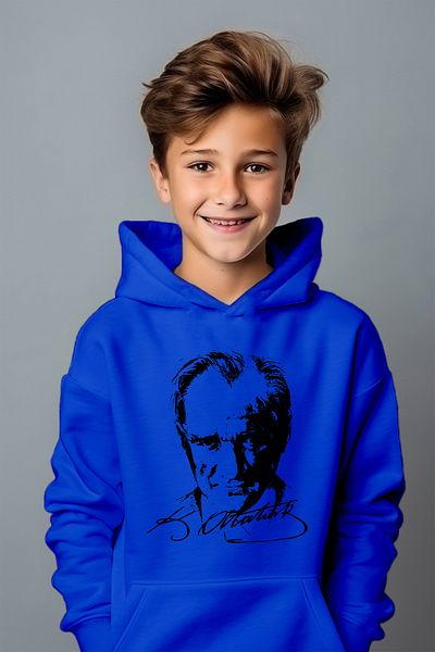 ADA BEBEK ÇOCUK Hanorac imprimat Ataturk pentru băiat