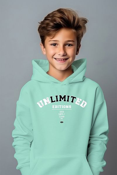 ADA BEBEK ÇOCUK Boy's Unlimited εμπριμέ φούτερ oversize