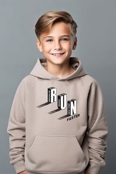 ADA BEBEK ÇOCUK Φούτερ με στάμπα για αγόρι Run Run Run