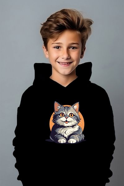 ADA BEBEK ÇOCUK Сладък суичър с щампа Tommy в стил момче