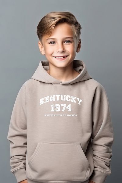 ADA BEBEK ÇOCUK Φούτερ Boy's Kentucky 1974 με στάμπα μεγάλου μεγέθους