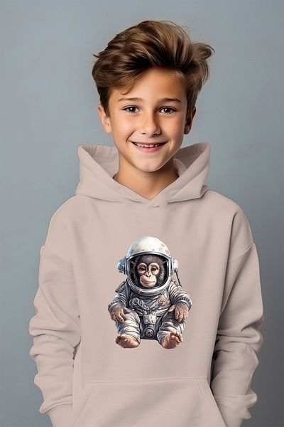 ADA BEBEK ÇOCUK Φούτερ για αγόρι Astronaut Strap με στάμπα μεγάλου μεγέθους
