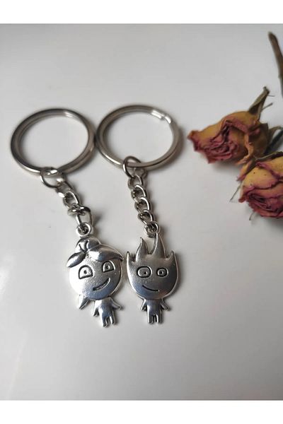 İYİ MODA Fire and Water Gift Couple Keychain
