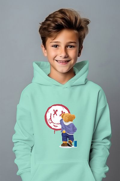 ADA BEBEK ÇOCUK Суитшърт с голям размер и щампа Boy Painter Boho