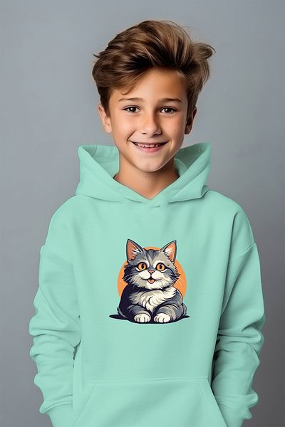 ADA BEBEK ÇOCUK Сладък суичър с щампа Tommy в стил момче