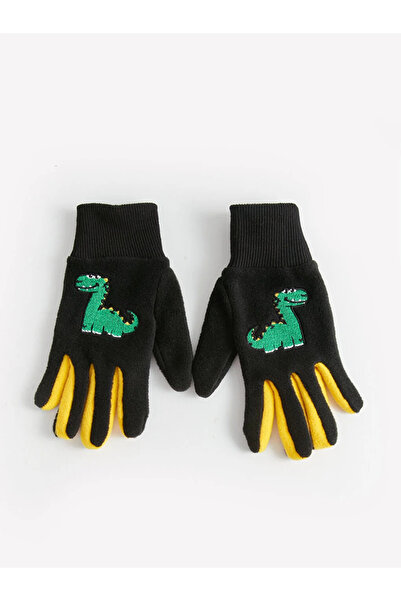 LC Waikiki LCW ACCESSORIES Nakışlı Erkek Çocuk Triko Eldiven