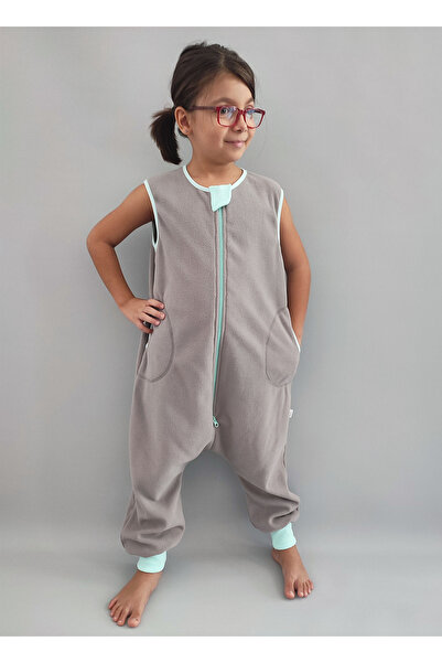 RUKİYE YAVUZ Pamuk Pazen Sleeveless Micro Fleece Children's Sleeping Bag 18-23 Degrees Unisex 2 Tog