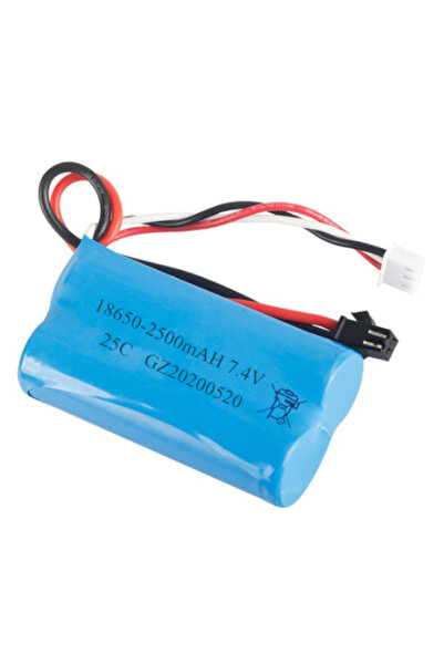 propil 7.4v 18650 Li-On 2500 mah Oyuncak Pili SM2P Soket
