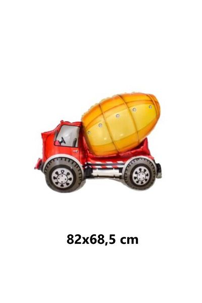 LOTUS PARTY 1 Piece Concrete Mixer Foil Balloon - Construction Theme Work Machine Foil Balloon