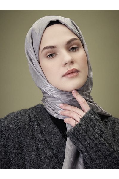 Modakaşmir Zigzag Patterned Jacquard Series Shawl