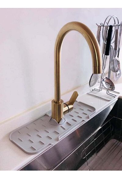 Dream Plus Water Catcher Silicone Sink Mat Organizer Οργανωτής κουζίνας και μπάνιου