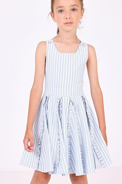 Pan Con Chocolate Φόρεμα για κορίτσι μπλε