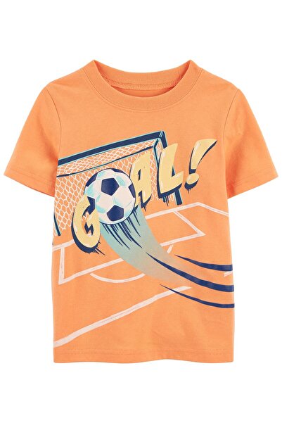 Carter's Little Boy Short Sleeve T-shirt Orange