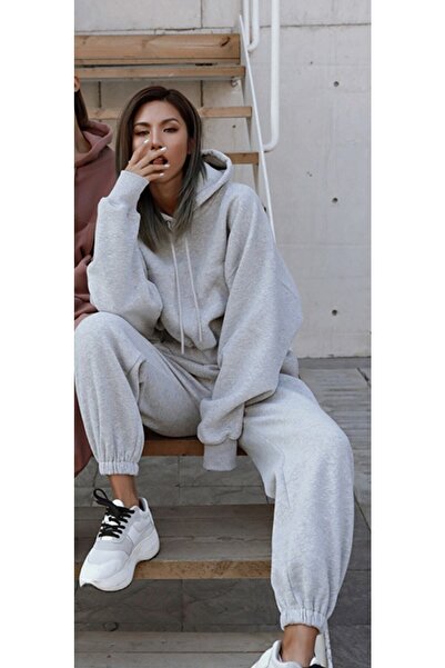 ZEMLİYA Σετ φόρμας oversized με 2 κλωστές sardonlo