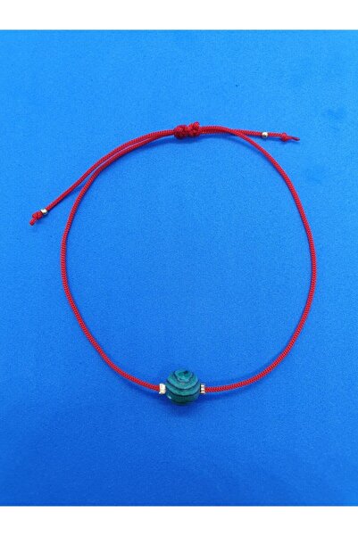 GÜMÜŞTEL EL SANATLARI Sertifikalı Malahit Taşı Bileklik Orijinal Doğal Taş