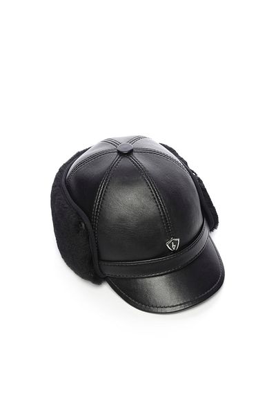 KEMAL TANCA Men's Black Hat Hat 524 PILOT HAT
