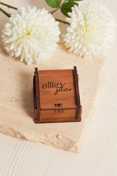 Elika Silver Kadın Taş Detaylı Pembe Kalp Model Kolye