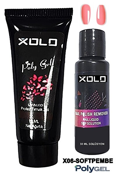xolo Polijel Oje ve Polijel Solüsyon İkili Set Jel Polijel Poly Gel Polygel S...