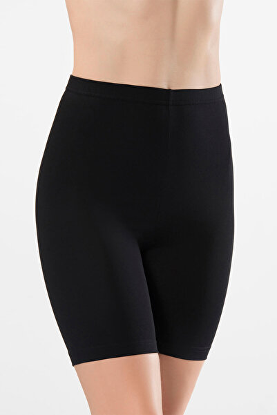 TÜREN Γυναικείο κοντό καλσόν Türen Basic Cotton ελαστικό ύφασμα 239/Μαύρο