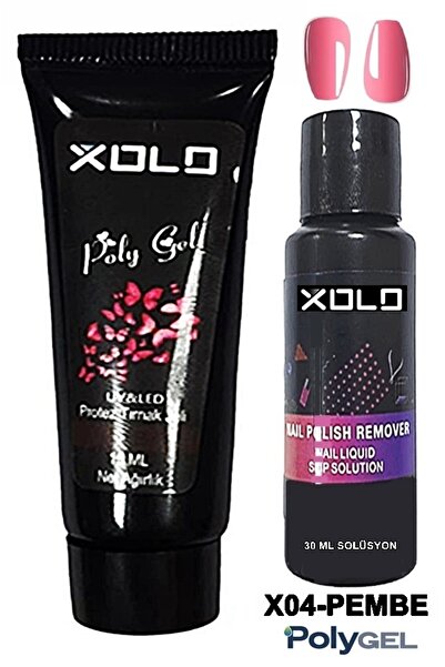 xolo Polijel Oje ve Polijel Solüsyon İkili Set Jel Polijel Poly Gel Polygel S...