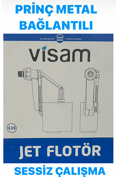 Visam VİSAM JET FLATÖR 3/8 REZERVUAR FLATÖR DAR TİP HIZLI KOLAY MONTAJ