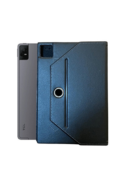 Fuchsia TCL Nxtpaper 11 inç Uyumlu 360 Dönebilen Deri Standlı Universal Tablet Kılıfı