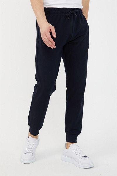 mmetalic Ανδρικό φούτερ Navy Blue - Ribbed Leg και Pocket Zipper