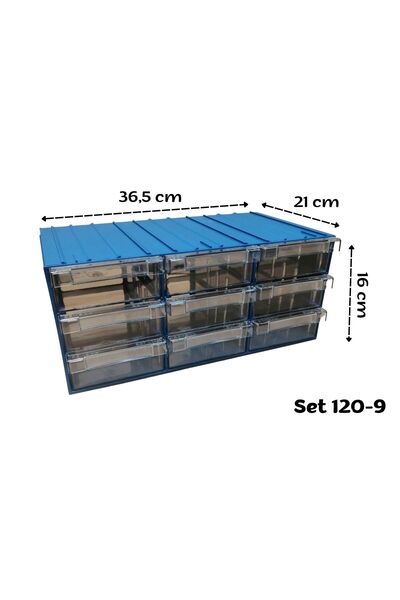 Özfiliz Mağaza Ekipmanları Çok Amaçlı Organizer, Masaüstü Çekmeceli Kutu, Top...