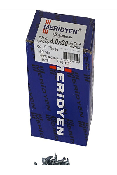 Meridyen Sunta vidası 4,0x30 Meridyen 500 adet kutulu