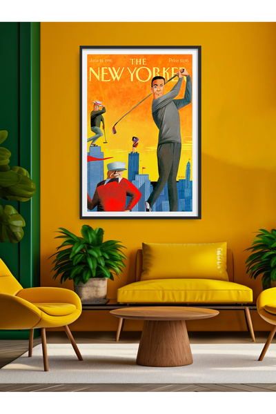 HOMEPACK Pictură în serie New Yorker cu un singur cadru Pictură poster de art...